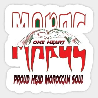 Morocan Proudly Gift Morocco Lovers Moroccan Soul Sticker